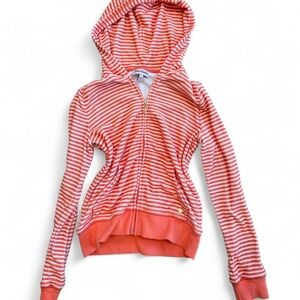 Y2K juicy couture stripped zip up